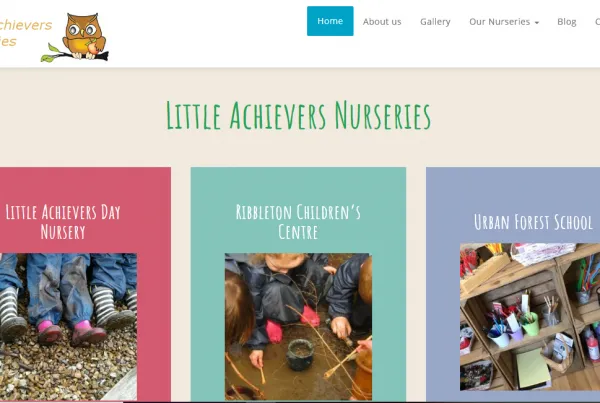 Rosy Apple Childcare website