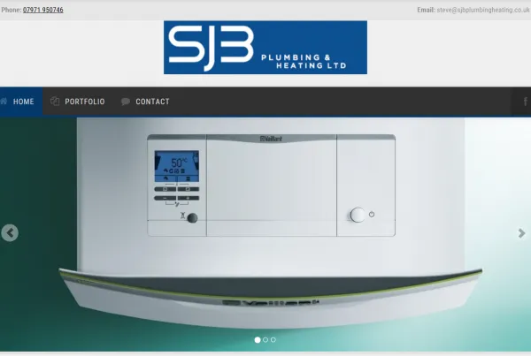 SJB Plumbing and heating website